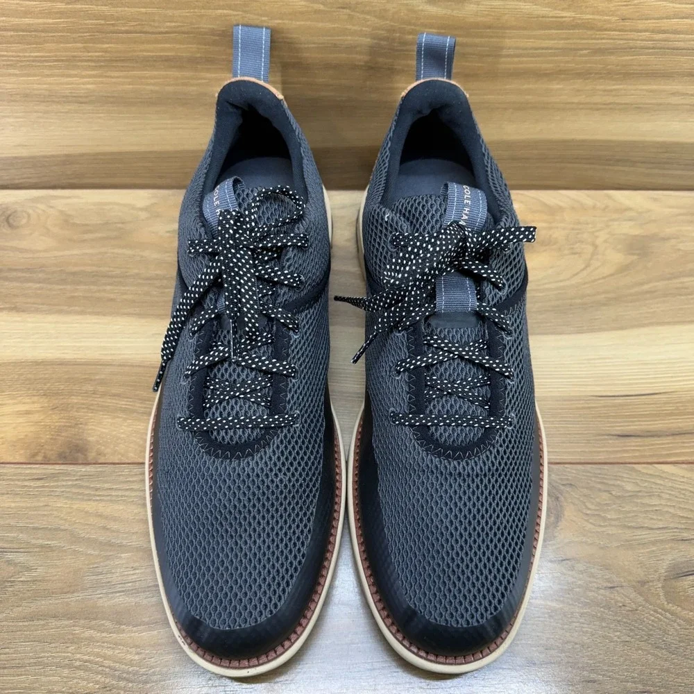 Cole Haan Zero Grand Atlantic Shoes Mens 10.5 M Gray Black Tan Business Casual